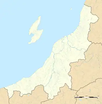 Sado mine is located in Niigata Prefecture