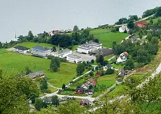 View of the local folk high school in Vereide