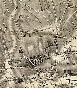 1816 OS map of Nork