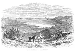 Drawing of the North West Point of Lake Torrens.