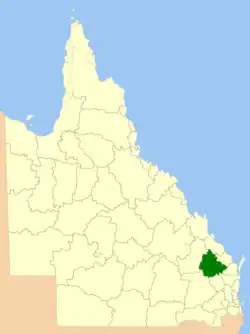 Location in Queensland