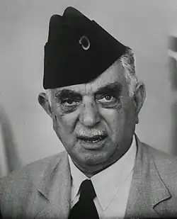 Image 5Nuri Said (1888 – 1958) contributed to the establishment of the Kingdom of Iraq and the armed forces while also serving as Prime minister. (from History of Iraq)