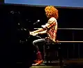Performance of Dutch rock artist Nuva Macare (2020)