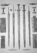 Swords from Nydam Mose, Denmark, 310 AD