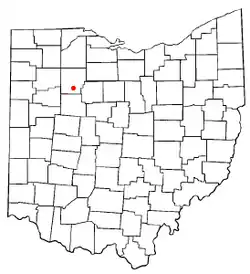 Location of Arlington, Ohio