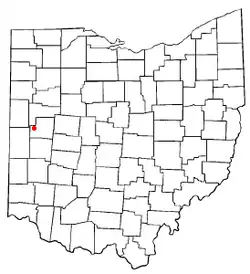 Location of Fort Loramie, Ohio