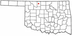 Location within Oklahoma