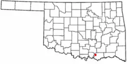 Location of Mead, Oklahoma