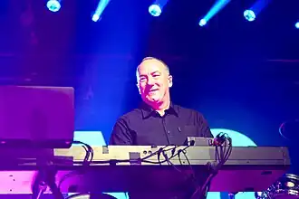 Cooper performing with OMD in 2024