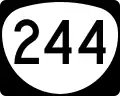 Oregon Route 244 marker