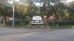 Welcome sign at Teddy Bear Park