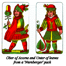 Germans introduced woodblock printing into playing cards designs