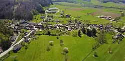 An aerial view of Oberlarg