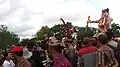Ogoh-ogoh parade by Hindu community in East Kolaka before Nyepi.