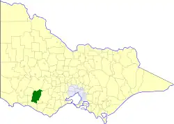 Location in Victoria