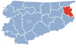 Location within the voivodeship