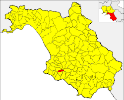 Omignano within the Province of Salerno