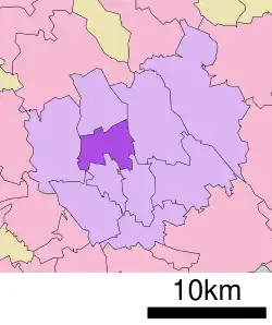 Location of Ōmiya-ku in Saitama
