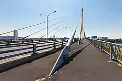 Rama VIII Bridge (from Phra Nakhon side looking towards Bang Phlat)