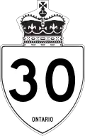 Highway 30 marker