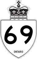 Highway 69 marker