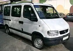 Opel Movano A (1998–2003), low roof, short wheelbase minibus