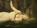 Ophélie, Léopold Burthe&nbsp;[fr], (detail) 1851.