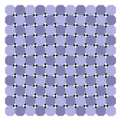 Checker version with horizontal and vertical central symmetry