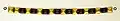 Early medieval jewellery, 5th-7th century, bracelet with small pyramids