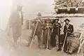 Mountaineers from Vienna at the Payer house on their way to climb the Ortler in July 1891.
