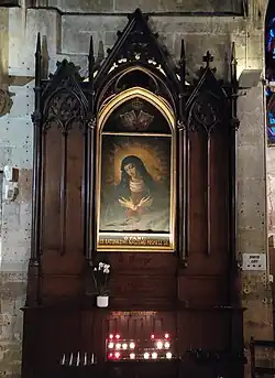 A nineteenth-century copy in Paris, Saint-Séverin church, with the coats of arms of Lithuania and Poland