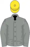 Grey, yellow cap