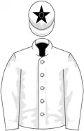 White, white cap, black star