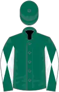 Dark green, dark green and white diabolo on sleeves