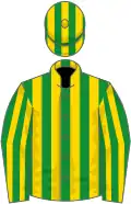 Green and gold stripes