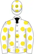White, yellow spots