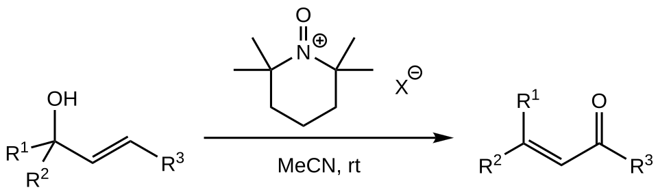 Babler–Dauben oxidation of tertiary alcohols using oxoammonium salt oxidiser