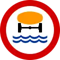 B-14 "no entry for vehicles carrying goods liable to pollute water"