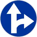 C-6 "drive straight ahead or turn right"