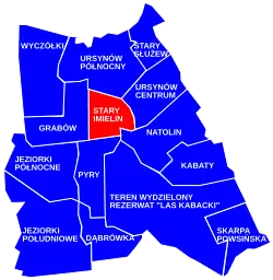 Stary Imielin within the Ursynów district.
