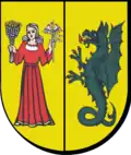 The coat of arms of the municipality of Lesznowola.