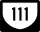 Highway 111 Spur marker