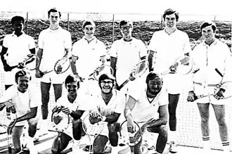 Tennis team, 1969
