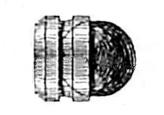 Sabot shell with cup sabot for an 1824 Paixhans gun