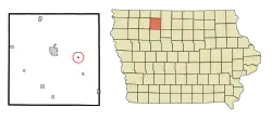 Location of Cylinder, Iowa