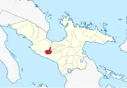 Map of Camarines Sur with Pamplona highlighted