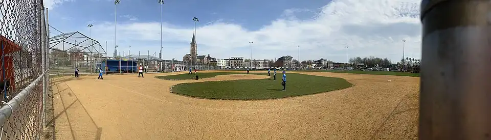 Panoramic view of Pershing Field Baseball Field