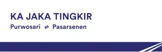 Jaka Tingkir train nameplate before extended to Solo Balapan