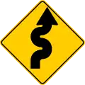 P-08 Series of curves, the first to the right