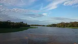 Mouth of the river that gives of the Anamã city name, Anamã River.